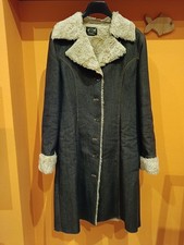 Cappotto Denim Interno Pelliccia Tg 42 