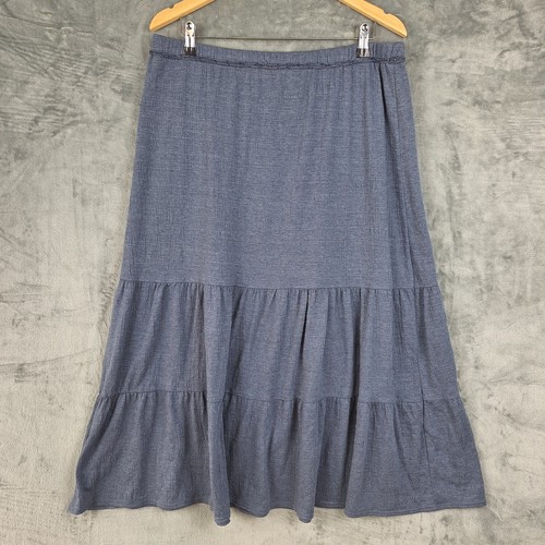 Gonna donna blu maxi strati - blu,