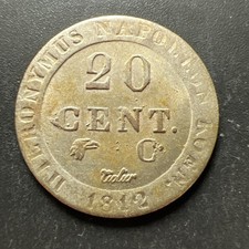 1 pièce 1812 Hieronymus Napoleon Koen 1812  20 Cents Royaume Westphalie