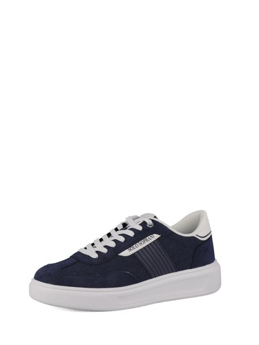 Sneakers stringate uomo blu