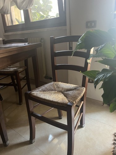 Sedia pranzo legno con - da,