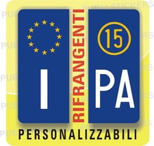 2 EUROPEAN LICENSE PLATE