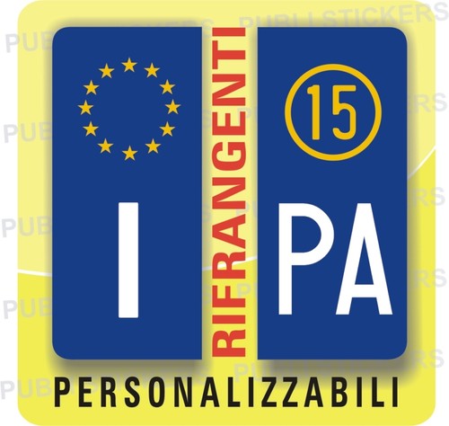 Adesivi targa europea - adesivi,