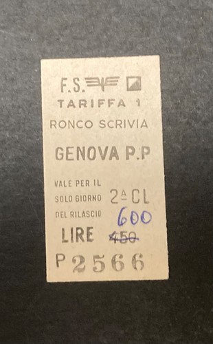 Biglietto ticket treno - biglietto,