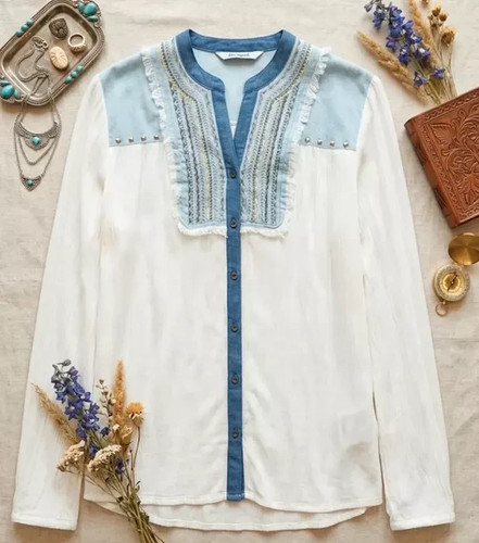 Desigual blusa tunica 40 - blusa, tg.l