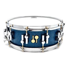 Sonor SQ2 Medium Maple Snare Drum 14x5.5 Birdseye Azure w/Chrome & Gold Hw
