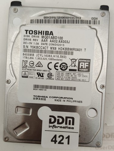 Pcb per toshiba mq01abd100 - per,