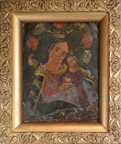 Antico retablo xix secolo - antico,
