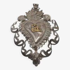 ex voto argento cuore votivo