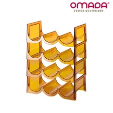 Cantinetta Vino Portabottiglie da 12 Bottiglie in Diversi Colori, Omada Design