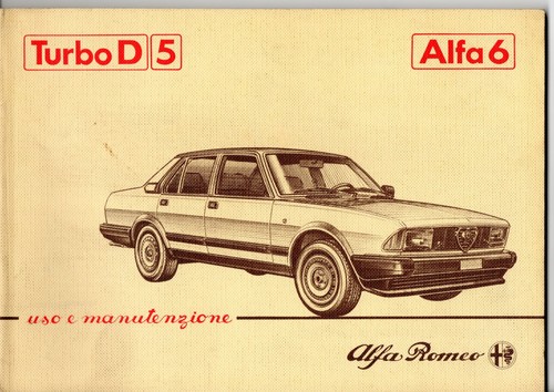 Libretto uso manutenzione alfa - uso,