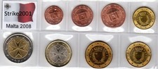 Euro MALTA 2008 - 8 monete FDC in Blister