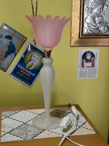 Lampada tavolo vetro di - lampada, in