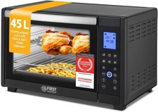 TZS First Austria - Mini Forno 45L 2000W Display digitale - Fornetto per pizza