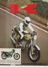 advertising Pubblicità- MOTO KAWASAKI 500 H1D 1972  MAXIMOTO MOTOSPORT EPOCA