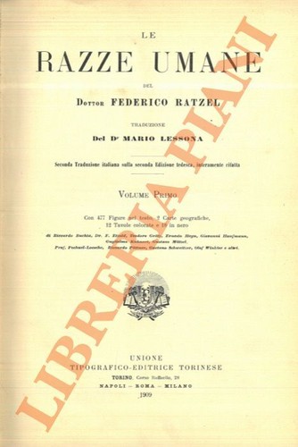 Ratzel federico le razze - federico,