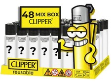 ACCENDINO CLIPPER MAXI FANTASIA A SCELTA COLLEZIONE BOX DA 48 ACCENDINI