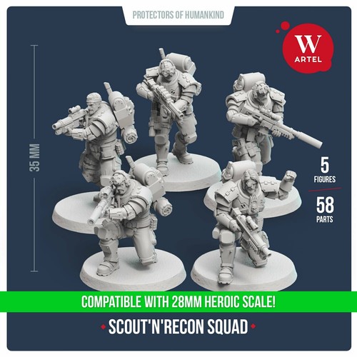 Scout recon squad artel - recon, 5x