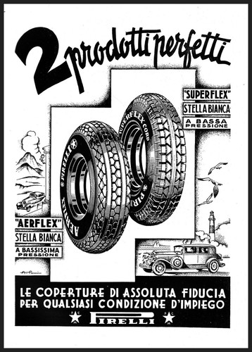 Pubblicita 1933 gomme auto - pubblicita',