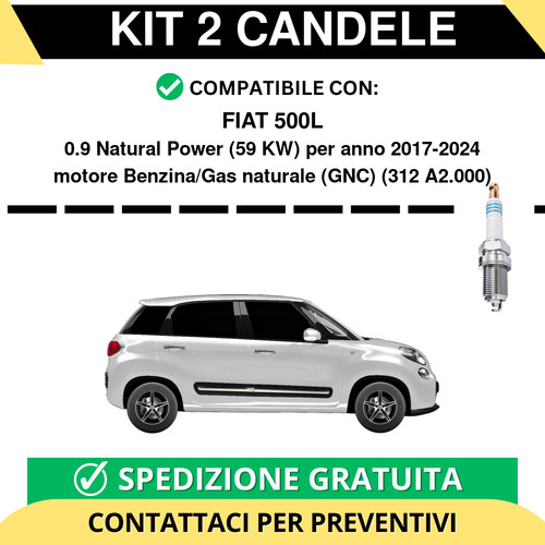 Kit candele per fiat - kit, 2
