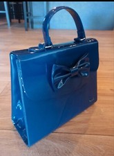 Borsa blu lucida Camomilla Milano mano/tracolla