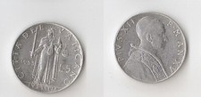 Vatican  5 lire 1953  Justice