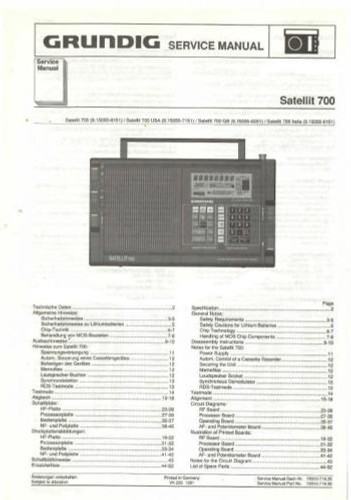 Grundig satellit 700 shortwave - satellit,