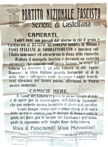 Manifesto partito nazionale - partito,