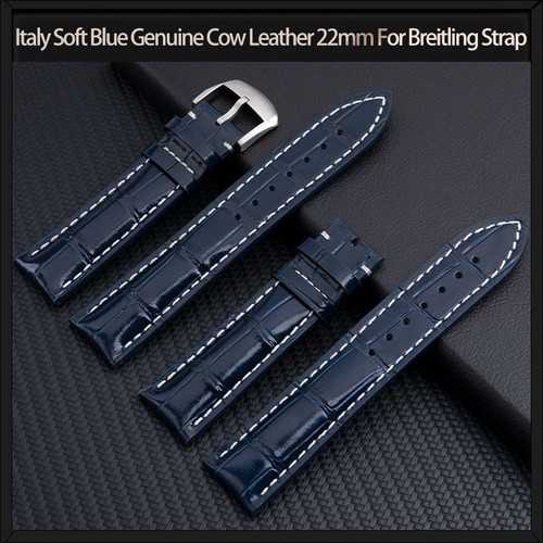 Cinturino orologio pelle - , blu