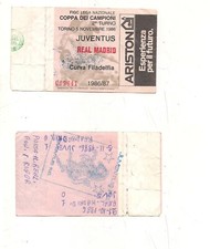 3873) biglietto calcio Juventus Real madrid 1986 coppa campioni
