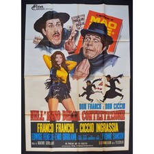 manifesto FRANCO FRANCHI CICCIO INGRASSIA nell'anno della contestazione A215