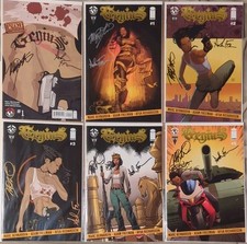 LOTTO 6x - PILOTA FIRMATO GENIO + SET 1-5 FUMETTI (FUNZIONAMENTO COMPLETO?) Immagine Stock 2014 VF/NM 