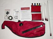 Ross Borsa per pipa con cerniera in camoscio rosso per cornamuse con sistema bidone piccola