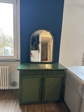 Mobile Midollino Verde Vintage