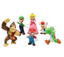 Set 6 Mini Figure Super Mario