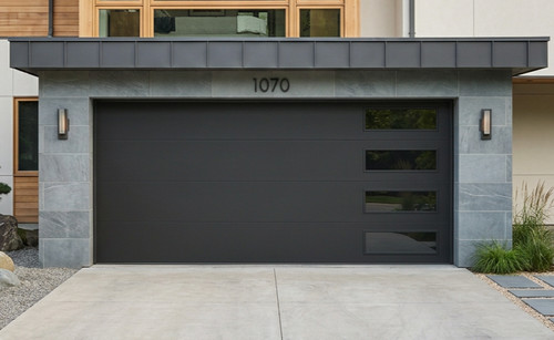 Porta garage 16x8 lusso - , nera