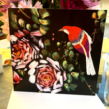 BIRD TEXTILE ART CARD; QUALITY