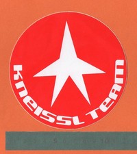 Adesivo Vintage Sticker Autocollant Aufkleber Ski Sci KNEISSL TEAM Austria
