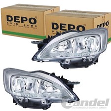 2X DEPO FARI Anteriori Compatibili Con PEUGEOT 508 SINISTRO+DESTRO