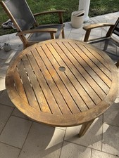 Gloster Wood Round Patio Table