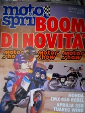 Motosprint 49 1986 Test Honda CMX 450 Rebel, Aprilia 350 Tuareg Wind. [Q78]