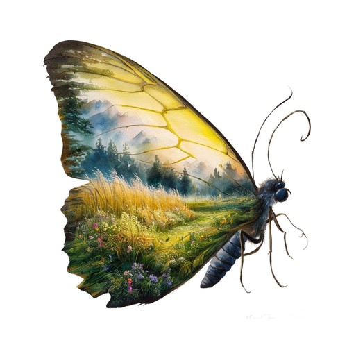 Adesivi farfalla doppia - 7,