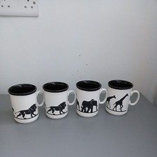 Vintage Just Mugs Black &