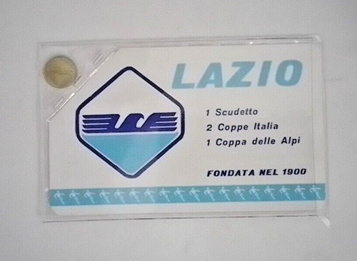 Tessera lazio con monetina - tessera,