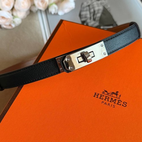Cintura hermès kelly nera - hermès,