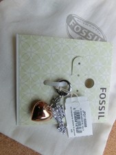 Fossil charm ciondolo heart - ciondolo,