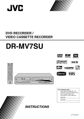 Jvc mv7su registratore dvd - registratore,