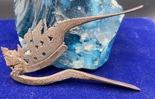 Antico tagliasigari XIX Sec. Cigar Cutter In Bronzo  forgiato ed Inciso,