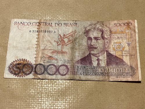 Banconota vecchia 50000 banco - banconota,