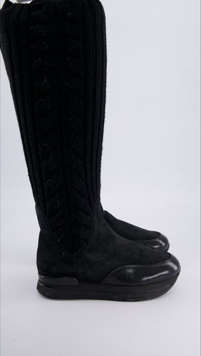 Stivaletto hogan lana nero - stivaletto,